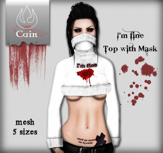 Cain - I'm fine - Top with Mask (classic avatar)