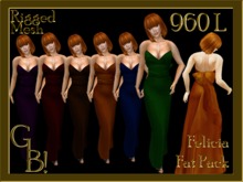 *GB!* Felicity Evening Gown Fat Pack 6 Colors