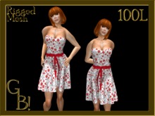 *GB!* Flirty Rose Vines Red