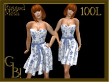 *GB!* Flirty Daisies Blue