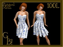 *GB!* Flirty Daisies PaleBlue