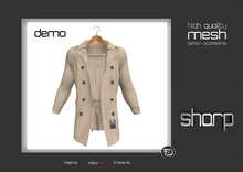sharp by [ZD] - MESH - Wool Trench Coat