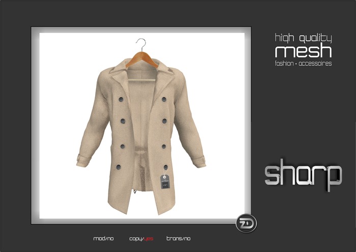 sharp by [ZD] - MESH - Wool Trench Coat