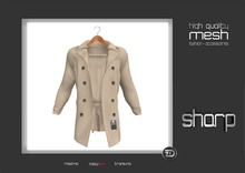 sharp by [ZD] - MESH - Wool Trench Coat