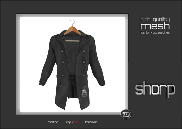 sharp by [ZD] - MESH - Wool Trench Coat