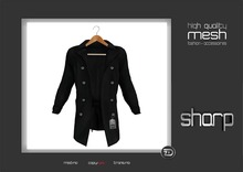 sharp by [ZD] - MESH - Wool Trench Coat