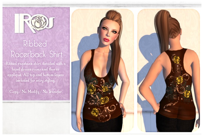 ~*IROS*~ Ribbed Racerback Tops - White