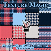 Country Club Twill Fabric Textures - Ocean Sunrise