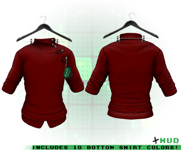 :{F.A.D.}: Kai Neck Wrap Coat Red