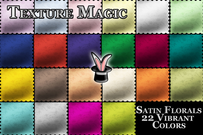 Texture Magic Satin Collection: Florals