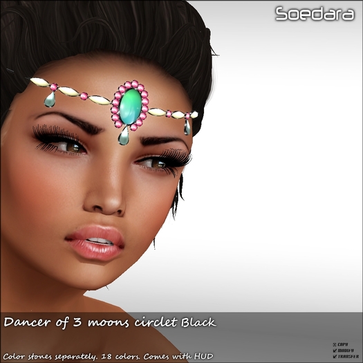 ~Soedara~ Dancer of 3 Moons Circlet {Black}