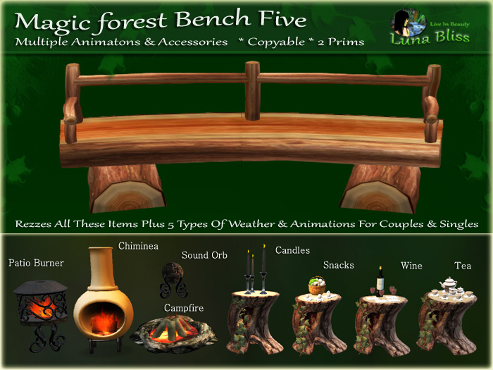 Magic Forest Bench Five (Boxed)