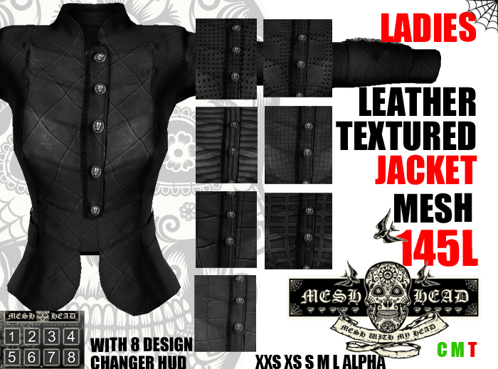 Mesh Head - Leather Jacket - All Sizes