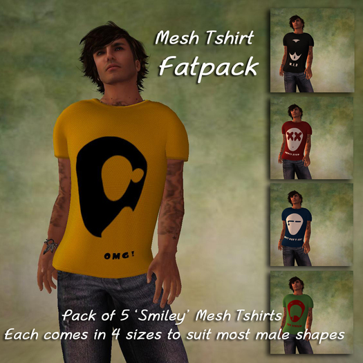 {REVERIE} Mens Mesh Tshirt Fatpack