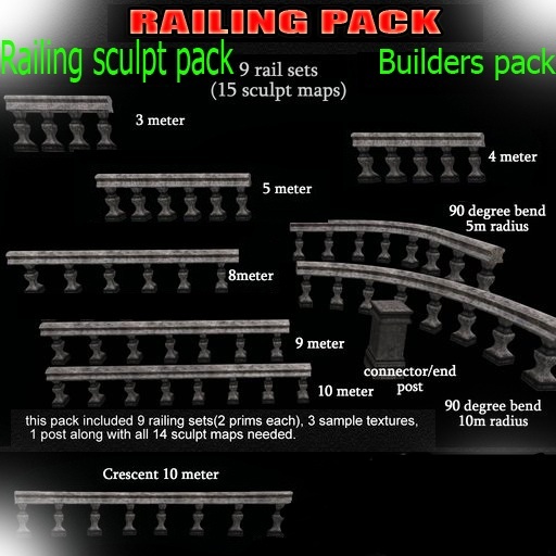 Railing sculpt pack (builders pack)