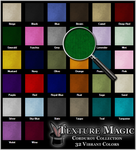 Texture Magic Corduroy Collection