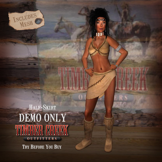 [Timber Creek] Native Women's Half-Skirt Set DEMO
