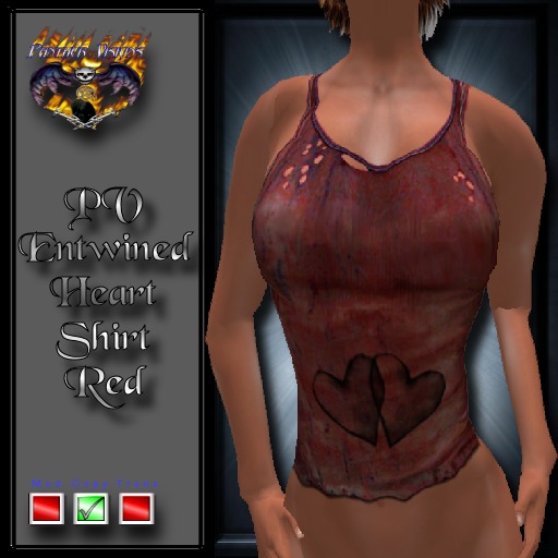 PV_Entwined Heart Shirt Red