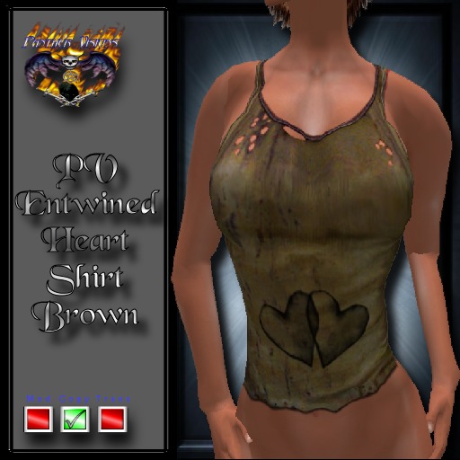 PV_Entwined Heart Shirt Brown