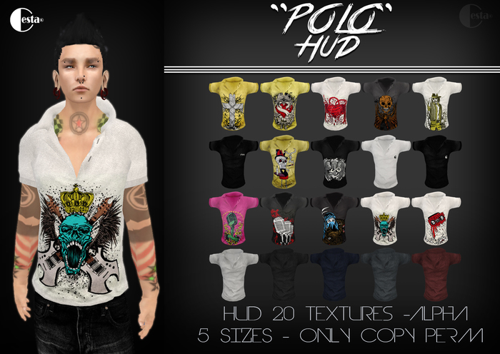 " T-Shirt POLO : HUD Texture "