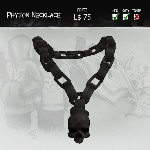 =Void= Phyton Skull Necklace