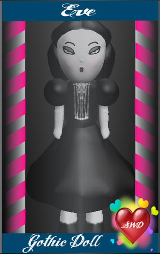 -SWD- Eve Gothic Doll BOXED