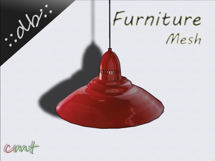 ::db furniture:: Red metal hanging Lamp 