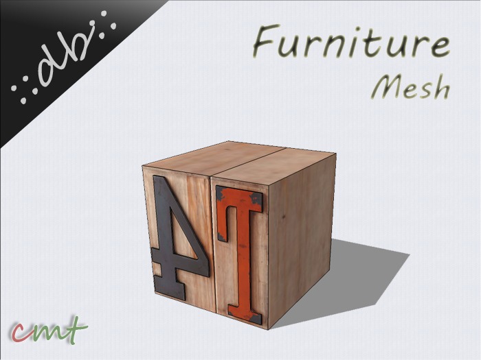 ::db furniture:: printed numbers and letters decor 