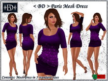 < BD > Paris Mesh Dress Purple