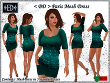 < BD > Paris Mesh Dress Teal
