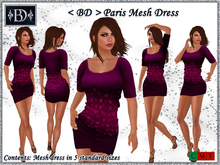 < BD > Paris Mesh Dress Pink