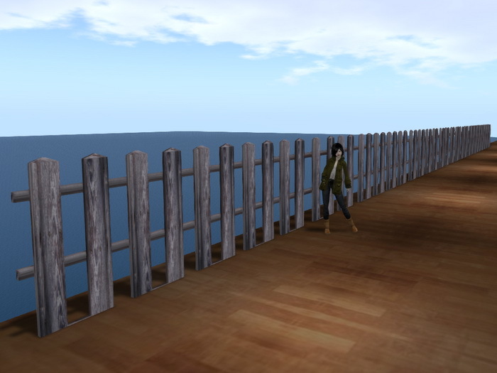1 Prim Long Wood Fence