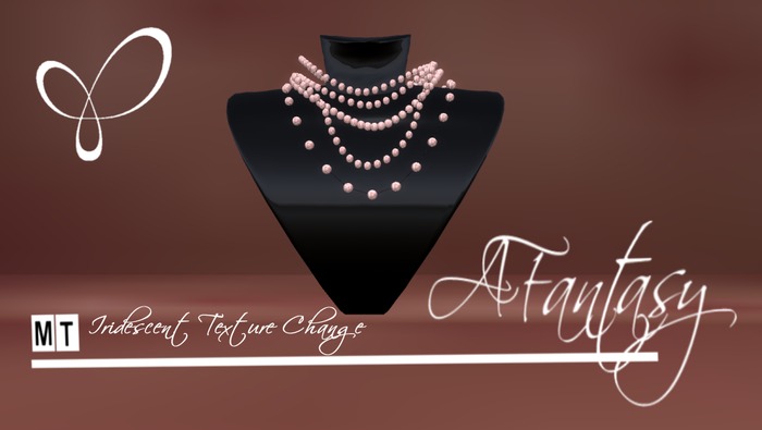 AFantasy Iridescent Texture Change Multi Strand Beaded Necklace