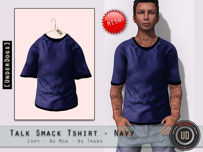 [UD] - TalkSmack T Shirt - Navy - Mesh (Bag)