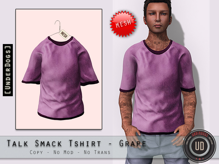 [UD] - TalkSmack T Shirt - Grape - Mesh (Bag)