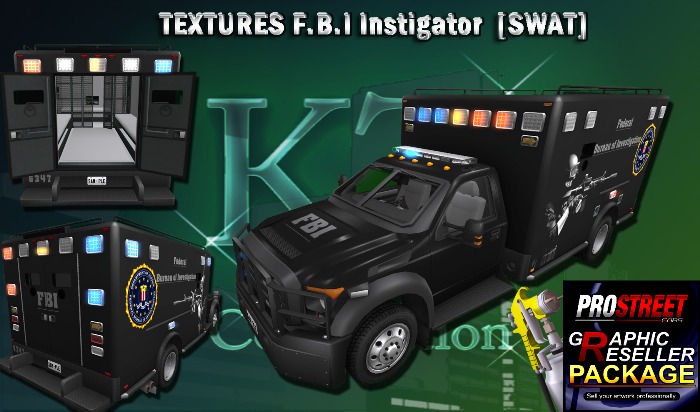 Second Life Marketplace - TEXTURES-F.B.I-Instigator-[SWAT] Boxed ...