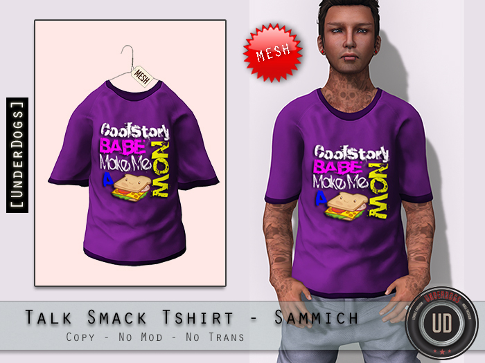 [UD] - TalkSmack T Shirt - Sammich - Mesh (Bag)