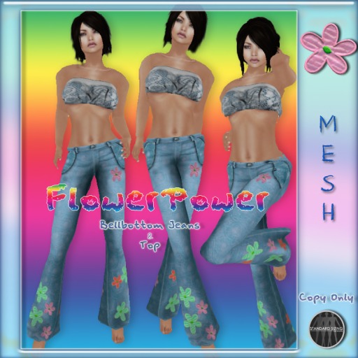 [FF] FlowerPower Mesh Jeans and Top SALE