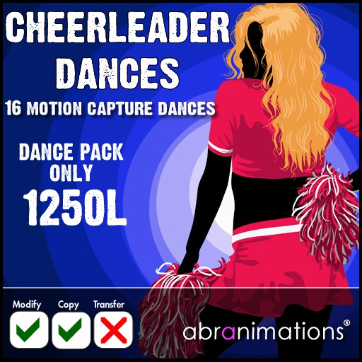 * 16 Cheerleader Motion Capture Dances *