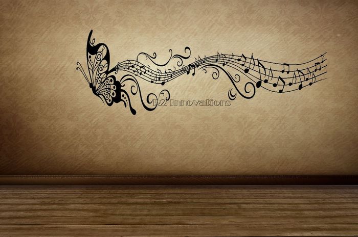 Butterfly Music Wall Sticker