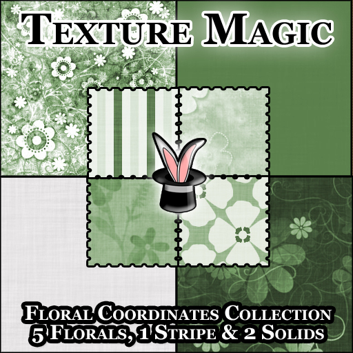Texture Magic Floral Coordinates - Green