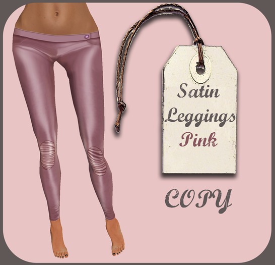 Satin Leggings Pink