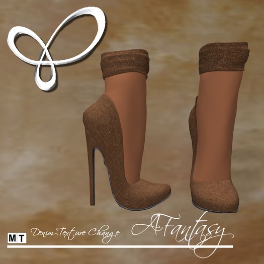 AFantasy Denim Texture Change High Heel Classics