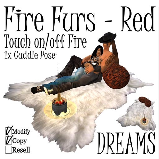 Furniture - FIRE FURS COUPLE - RED