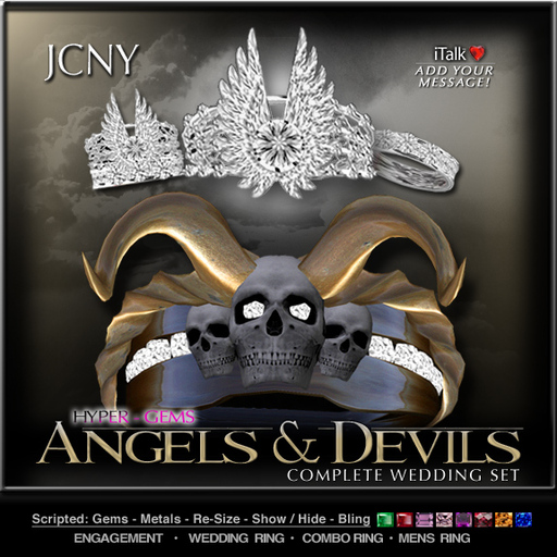 Second Life Marketplace - JCNY - Angels & Devils Collection, Hyper-Gems ...