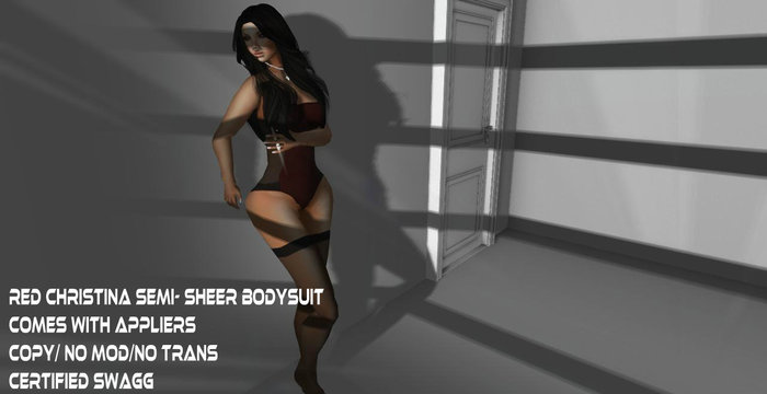 C.S Red  Christina Sheer  Bodysuit