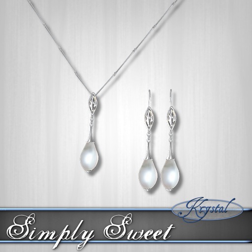 :::Krystal::: Simply Sweet - Set - Silver