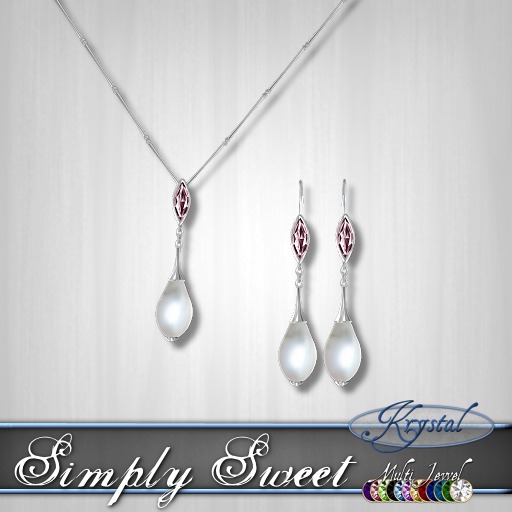 :::Krystal::: Simply Sweet - Set - Silver (MultiJewel)