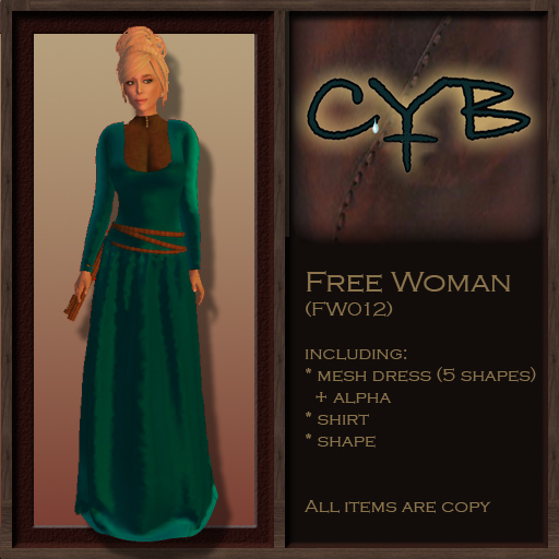 Free WomanPeasant dress mesh CYBs