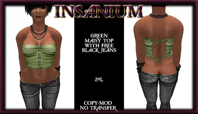 maisy top green 